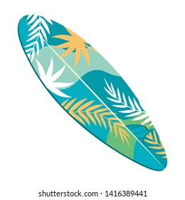 Isolated surfboard design vector illustration