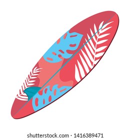 Isolated surfboard design vector illustration