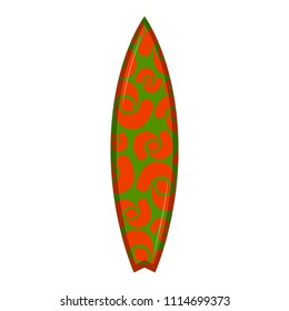 Isolated surfboard icon