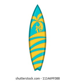 Isolated surfboard icon