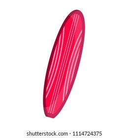 Isolated surfboard icon