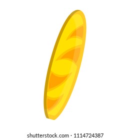 Isolated surfboard icon
