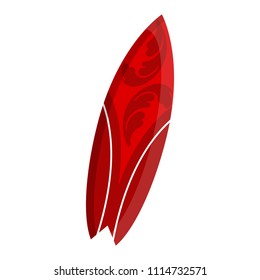 Isolated surfboard icon