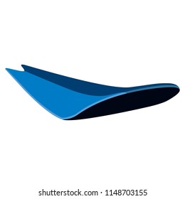 Isolated surfboard icon