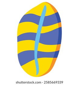 Isolated surfboard icon on a white background, Vector illustration