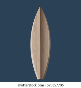 Isolated Surfboard on a blue background, Vector illustration
