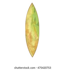 Isolated Surfboard on white background, Vector illustration