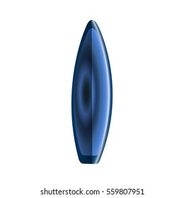 Isolated Surfboard on white background, Vector illustration