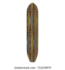Isolated surfboard on a white background, Vector illustration