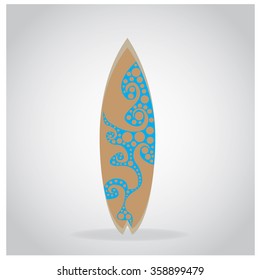Surfboards Isolated On White Vector Illustration Stock Vector (Royalty ...
