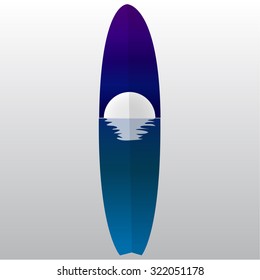 Isolated Surfboard With A Texture On A White Background