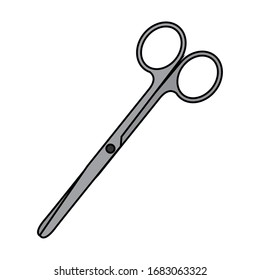 Isolated Surgical Scissors Icon. Medical Icon - Vector