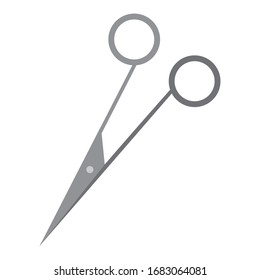 Isolated Surgical Scissors Icon. Medical Icon - Vector