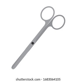 Isolated Surgical Scissors Icon. Medical Icon - Vector