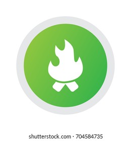 Isolated Survive Icon Symbol On Clean Background. Vector Bonfire Element In Trendy Style.