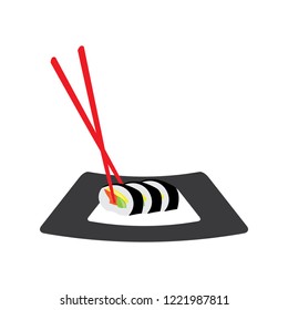 Isolated sushi menu image. Vector illustration design