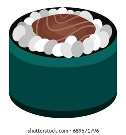 Isolated sushi on a white background, Vector illustration