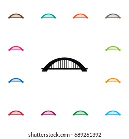 Isolated Suspension Icon. Arch Vector Element Can Be Used For Bridge, Arch Design Concept.