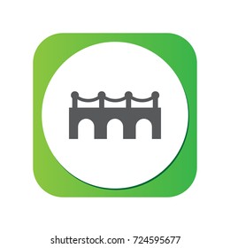 Isolated Suspension Icon Symbol On Clean Background. Vector Bridge Element In Trendy Style.