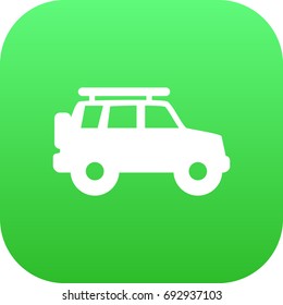 Isolated Suv Icon Symbol On Clean Background. Vector Hatchback Element In Trendy Style.