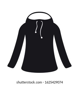 Isolated sweater image. Winter clothes icon - Vector
