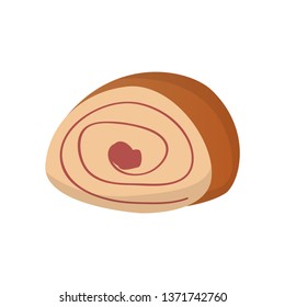 Isolated sweet bread image. Vector illustration design