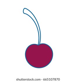 isolated sweet cherry