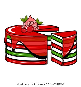 Isolated sweet dessert icon