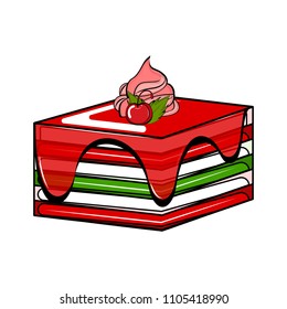Isolated sweet dessert icon