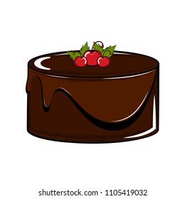 Isolated sweet dessert icon