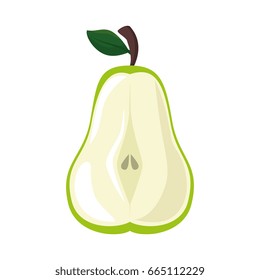 isolated sweet pear