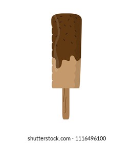 Isolated sweet popsicle icon