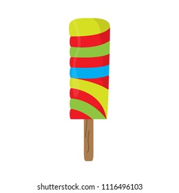 Isolated sweet popsicle icon