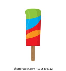 Isolated sweet popsicle icon