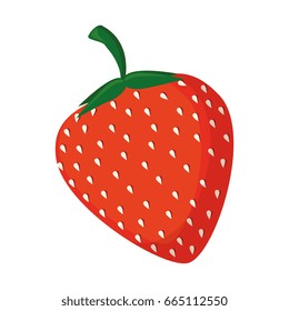 isolated sweet strawberry