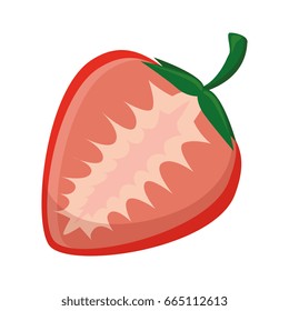 isolated sweet strawberry