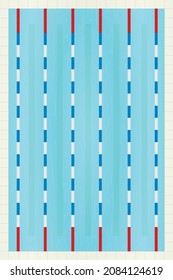 Isolated swimming pool. vector illustration