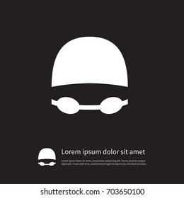 Isolated Swimming Suit Icon. Goggles Vector Element Can Be Used For Goggles, Swimming, Suit Design Concept.