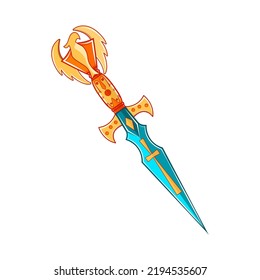 Isolated sword flag heraldry vector illustration