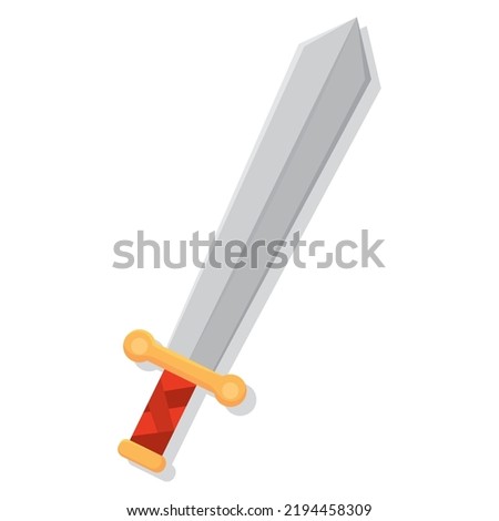 Isolated sword marios videogame vector illustration