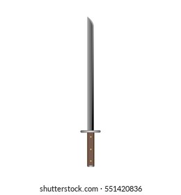 Isolated sword on a white background, Vector illustration