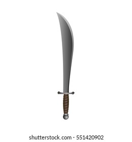 Isolated sword on a white background, Vector illustration