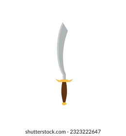 Icono medieval de arma de espada aislada Vector