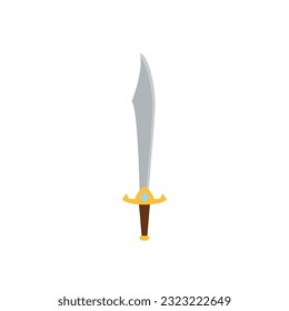 Icono medieval de arma de espada aislada Vector