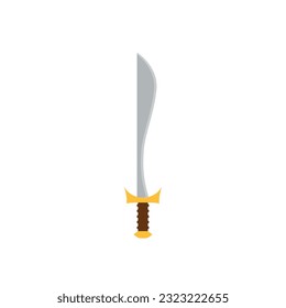 Isolated sword weapon medieval icon Vector