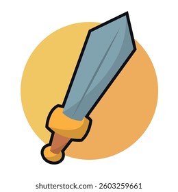 Isolated sword weapon medieval icon