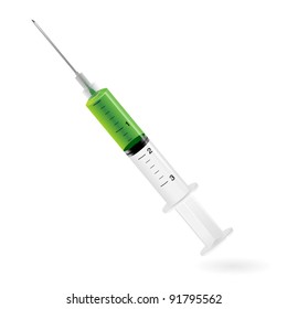 Isolated Syringe