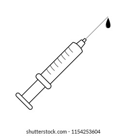 Isolated syringe icon