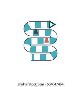 Isolated Table Game Flat Icon. Multiplayer Vector Element Can Be Used For Multiplayer, Games, Table Design Concept.