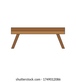 Icono de tabla aislada. Decoración del hogar - Ilustración del vector
